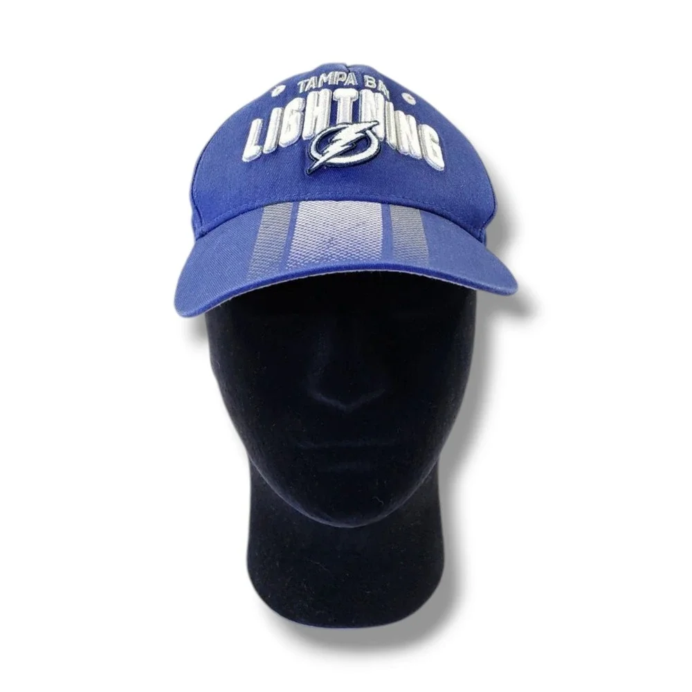 Tampa Bay Lightning NHL Authentic Snap Back Blue Hockey Hat Cap Youth Kids‎